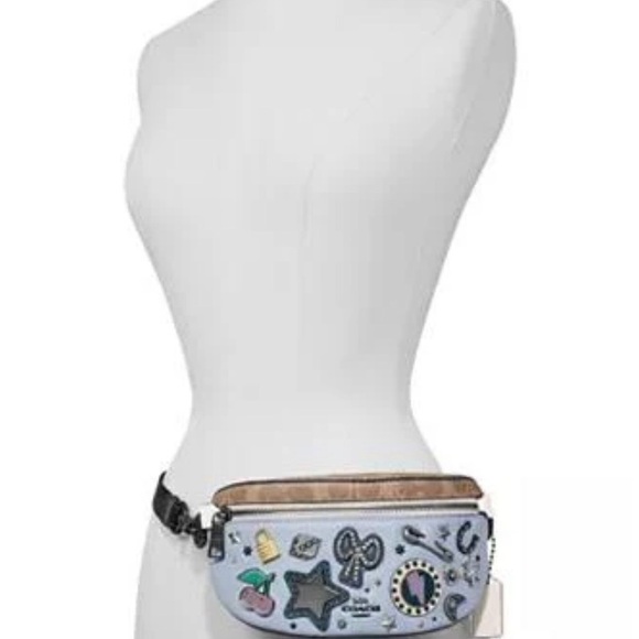 Coach Handbags - Coach Souvenirs leather Blue Belt Bag